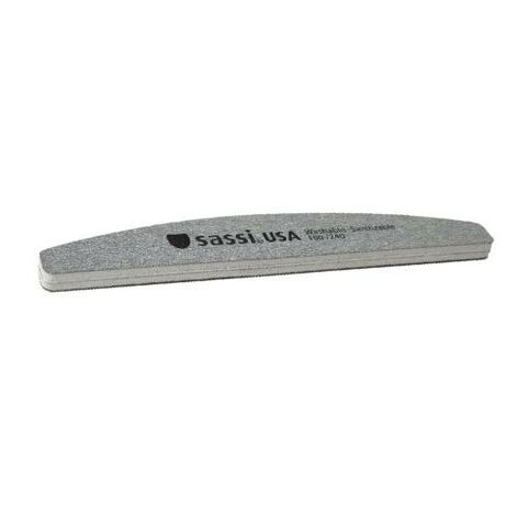 SASSI USA Пилка для ногтей - Zebra Half Moon Emery Board